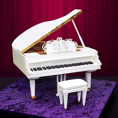 3D Piano Cake - Cake by Serdar Yener | Yeners Way - Cake Art Tutorials