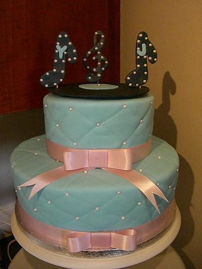 2 tiered music wedding cake - Cake by Amanda