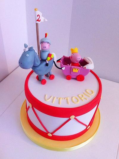 Sir George and Lady Peppa - Cake by Bella's Bakery