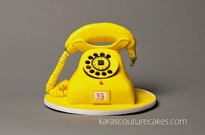 Banana Phone - Cake by Kara Andretta - Kara's Couture Cakes