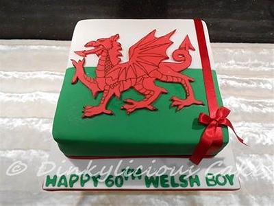 Welsh flag  - Cake by Dinkylicious Cakes