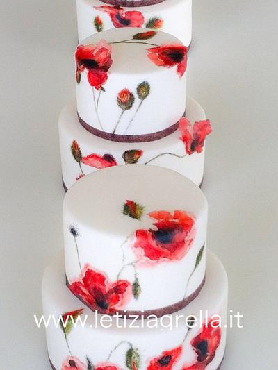 Poppies - Cake by Letizia grella