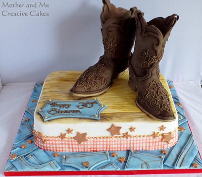Boots, Gingham and Denim! - Cake by Mother and Me Creative Cakes