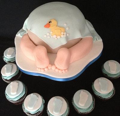 Baby Shower - Cake by Lesley Southam