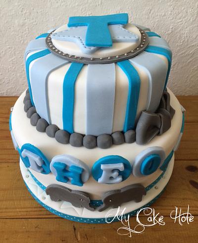 Baby Theo's baby shower cake - Cake by Leigh Medway