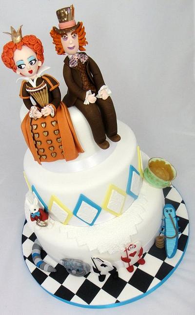 Madhatter Wedding Cake - Cake by Ceri Badham