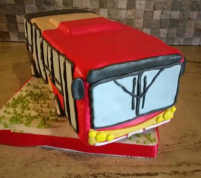 Cake bus - Torta colectivo - Cake by MESA DE DULCES de Soledad León