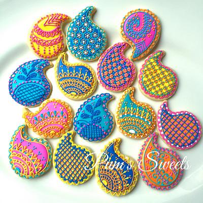 Colorful Henna Cookies - Cake by Alicia
