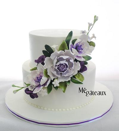 Photo of a simple round purple birthday cake scaled - Patty's Cakes and  Desserts
