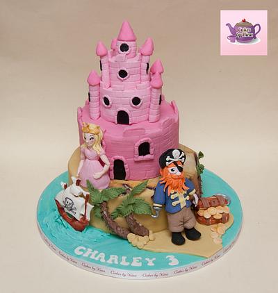 Pirates and Princess Party - Cake by Cakes by Nina Camberley