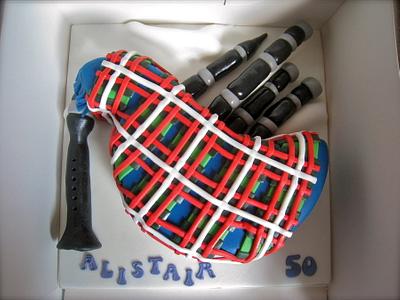 Bagpipes! - Cake by Kirstycakes