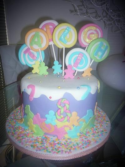 lollipop candy cake - Cake by lee
