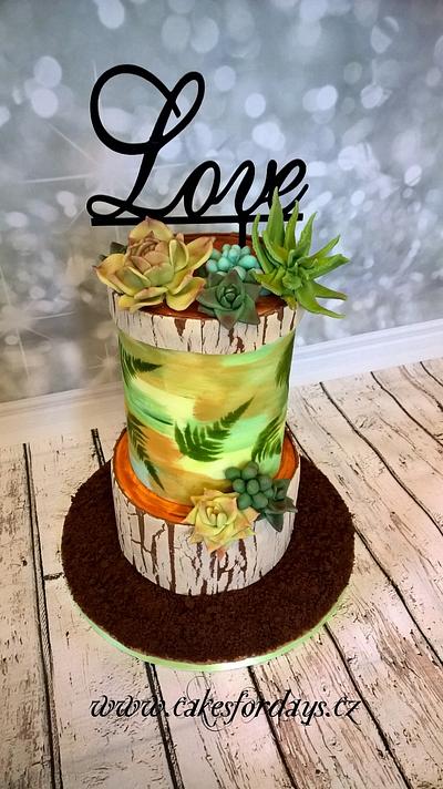succulents with love - Cake by trbuch