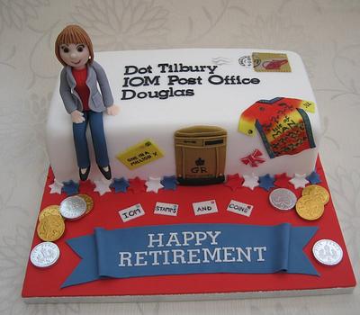 Retirement cake for special lady! - Cake by Deborah Cubbon (the4manxies)