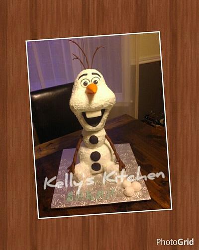 Olaf birthday cake - Cake by Kelly Stevens