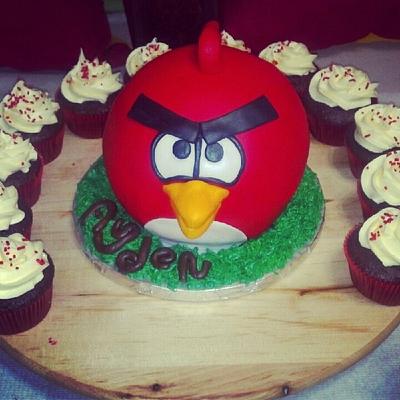 Angry Bird Cake - Cake by Joyce Marcellus