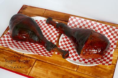 Texas State Fair Giant Turkey Legs - Cake by SugarSugarTX