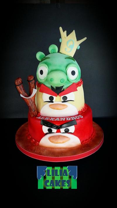 Angry Birds - Cake by LiliaCakes
