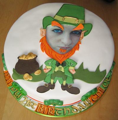 St Patrick's Day 21st Birthday Celebration Cake - Cake by Victoria Hobbs