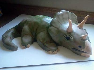Triceratops cake - Cake by Tracey