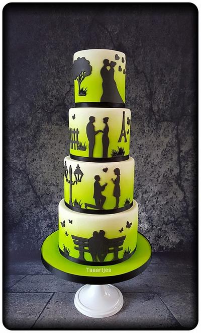 Love Story Wedding Cake - Cake by Taaartjes