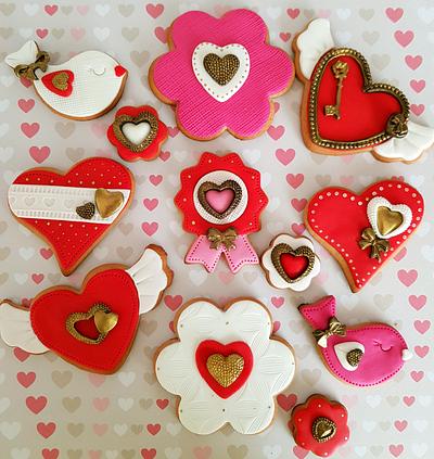 Valentine cookies by DI ART  - Cake by DI ART