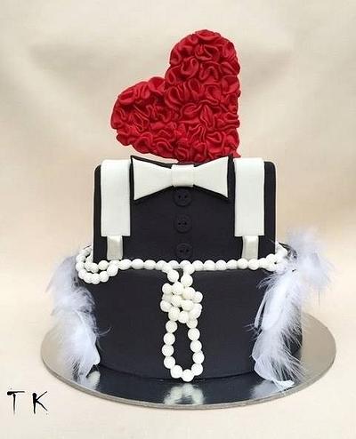 red heart - Cake by CakesByKlaudia
