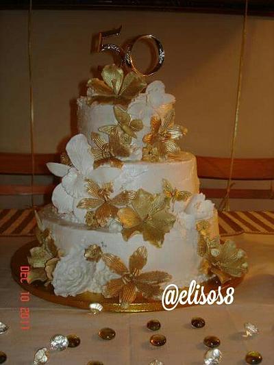 Golden Jubilee - Cake by Elisos