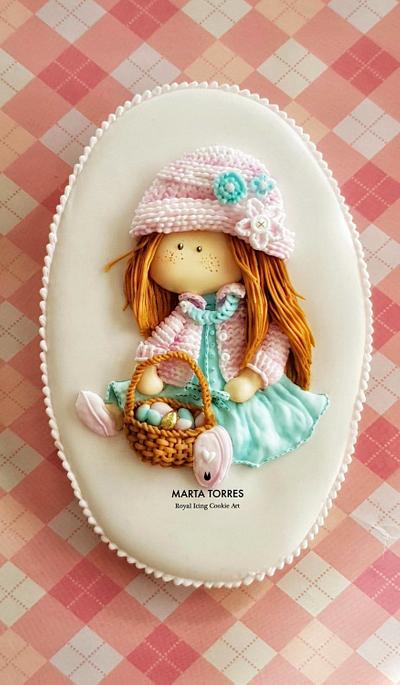 Spring and Easter Girl.... - Cake by The Cookie Lab  by Marta Torres