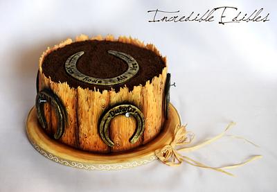 Nailed it! Horse Shoe Cake :) - Cake by Vicki's Incredible Edibles