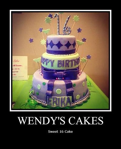 Sweet 16 Cake - Cake by Wendy Lynne Begy
