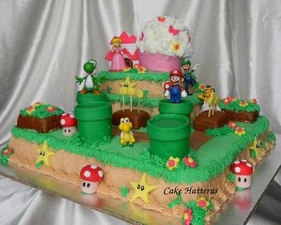It's Mario! Super Mario Brothers - Cake by Donna Tokazowski- Cake Hatteras, Martinsburg WV
