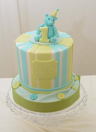 First Birthday Cake - Cake by Sugarpixy