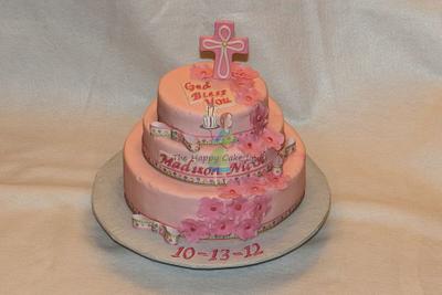 Pretty in Pink Baptism - Cake by Jaclyn 