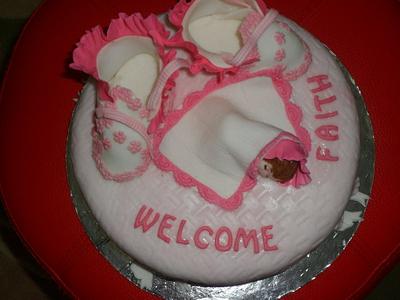 Welcome Baby Cake - Cake by JudeCreations