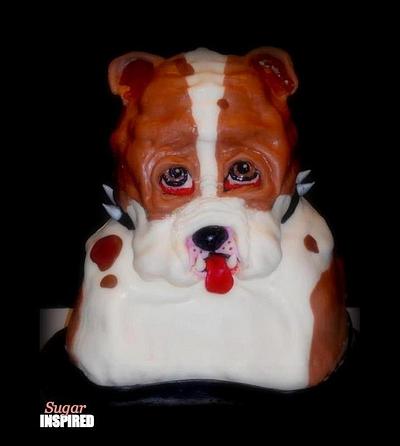 Bull dog cake - Cake by Sugar Inspired 