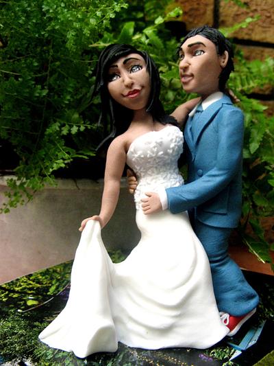 Dancing Bride and Groom - Cake by Jennifer