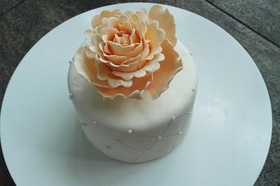 mini peony cake - Cake by fantasticake by mihyun