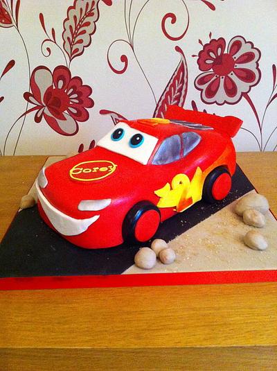 Lightning McQueen Cars Cake - Cake by Donna