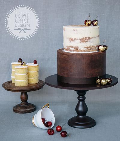 Gilded Cherries - Cake by Cove Cake Design