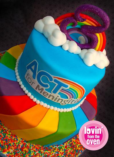 Rainbow Charity Cake - Cake by Lovin' From The Oven