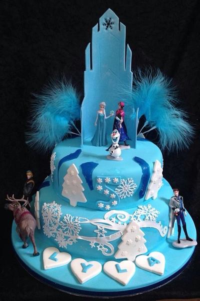 Frozen cake - Cake by Kirstie's cakes