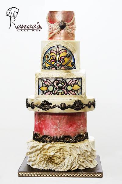 Rustic Wedding Cake - Cake by purbaja