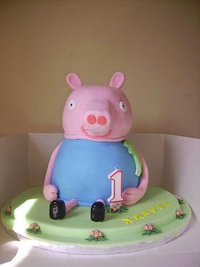 peppa pig cake - Cake by Little monsters Bakery