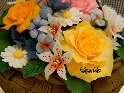 Flower Basket - Cake by Eva