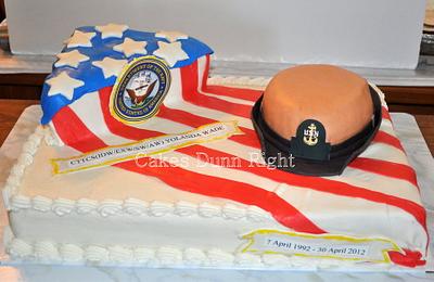 Navy Retirement - Cake by Wendy