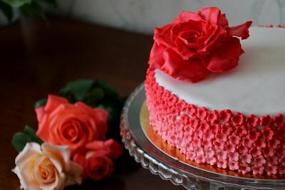 Rose cake - Cake by Jiřina Matějková