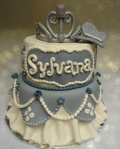 Princess Sofia´s dress inspired cake - Cake by Paladarte El Salvador