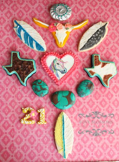 Cowgirl Cookies - Cake by Love Blossoms Cakery- Jamie Moon