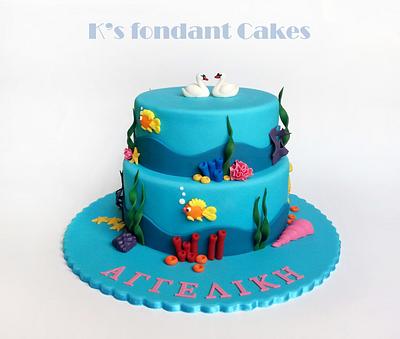 Seabed - Cake by K's fondant Cakes